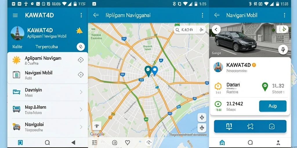 Tampilan antarmuka navigasi KAWAT4D yang responsif dan mudah digunakan.