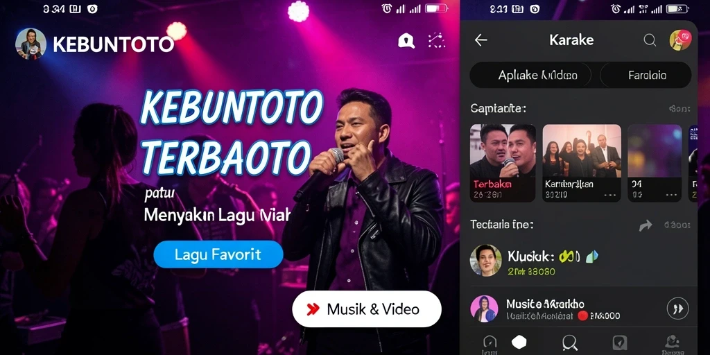 Tampilan antarmuka aplikasi KEBUNTOTO yang menarik dan ramah pengguna.