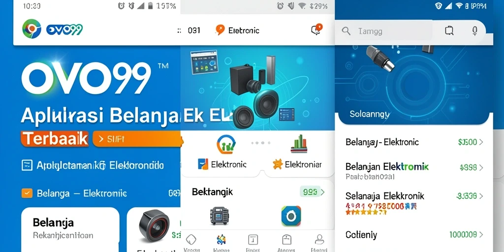 Antarmuka aplikasi OVO99 yang ramah pengguna dan fungsional.
