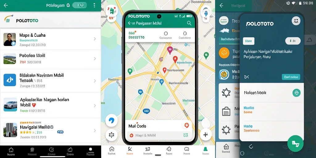Tampilan antarmuka POLOTOTO dengan fitur navigasi Mobil yang mudah digunakan.