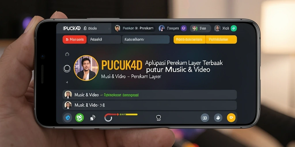 Antarmuka intuitif PUCUK4D saat merekam layar.
